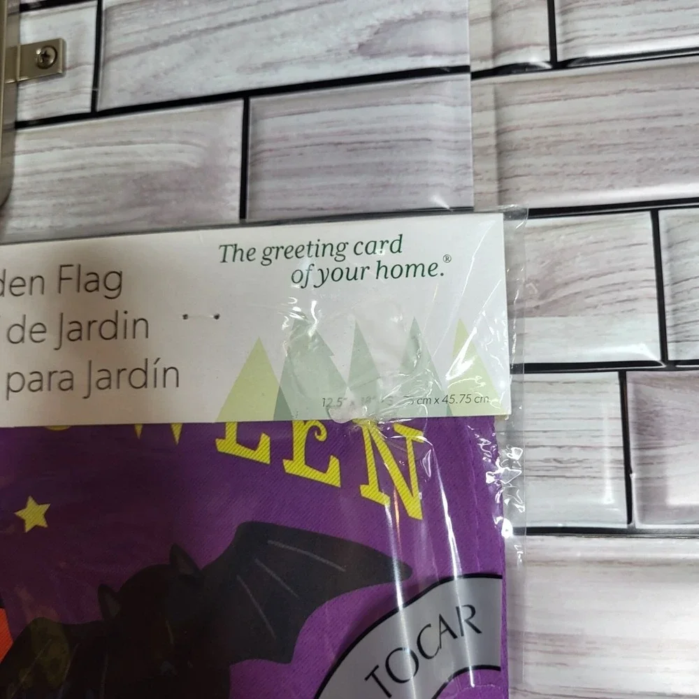 New Happy Halloween Gnome Garden‎ Flag Colorful 12.5